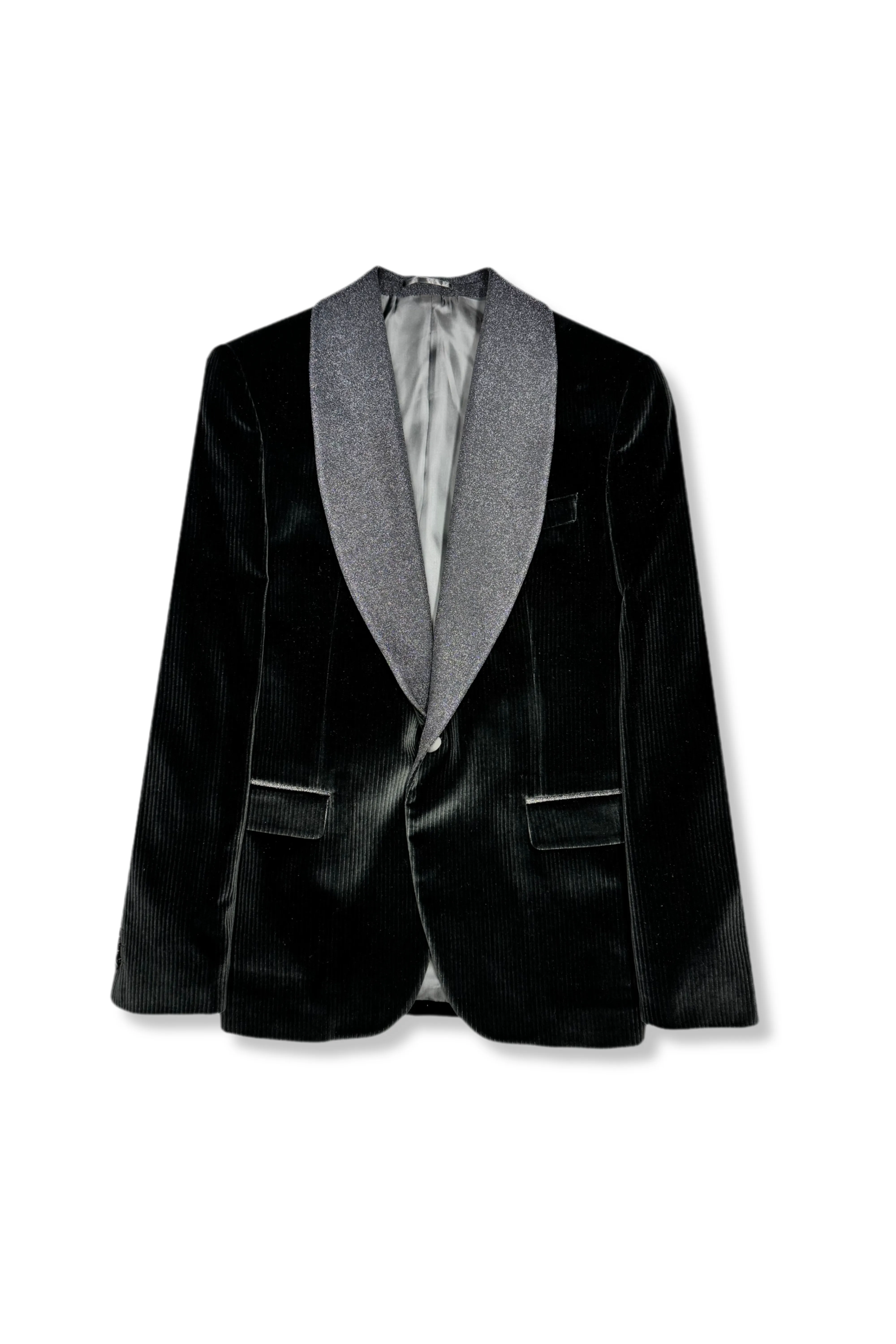 Mid Length Randle Velvet Slim Fit Blazer