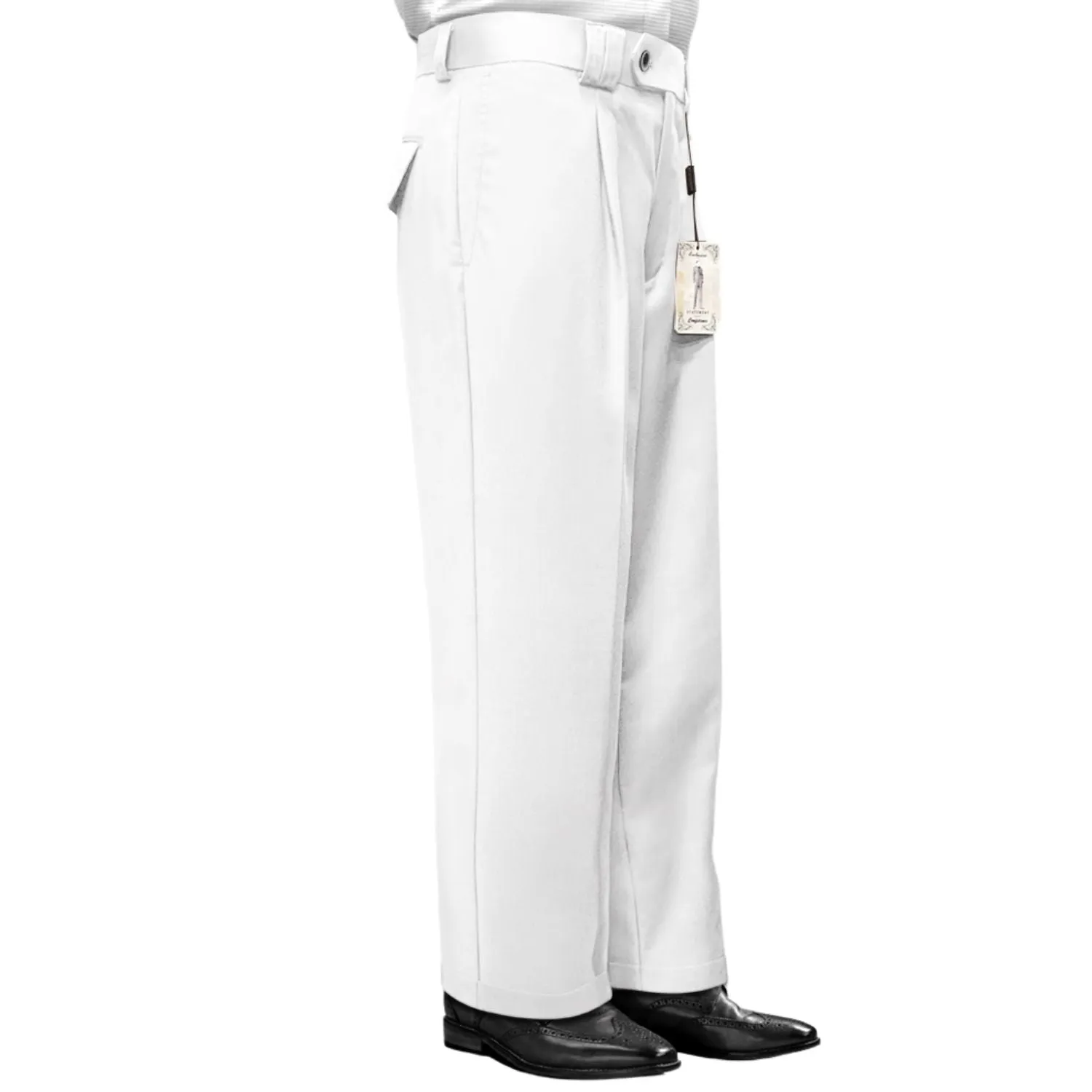 All Season Centauri Collection: White Wide-Leg Pants