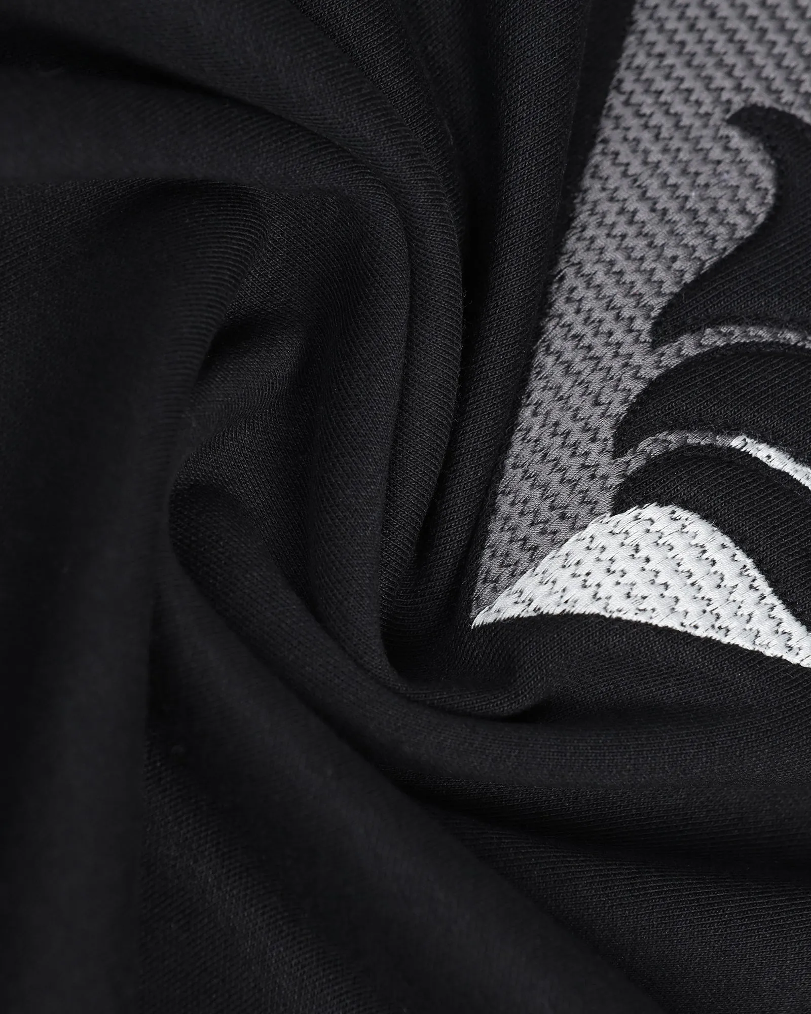 Black Crew Neck Solid Sweatshirt - Bling Elegant Layer