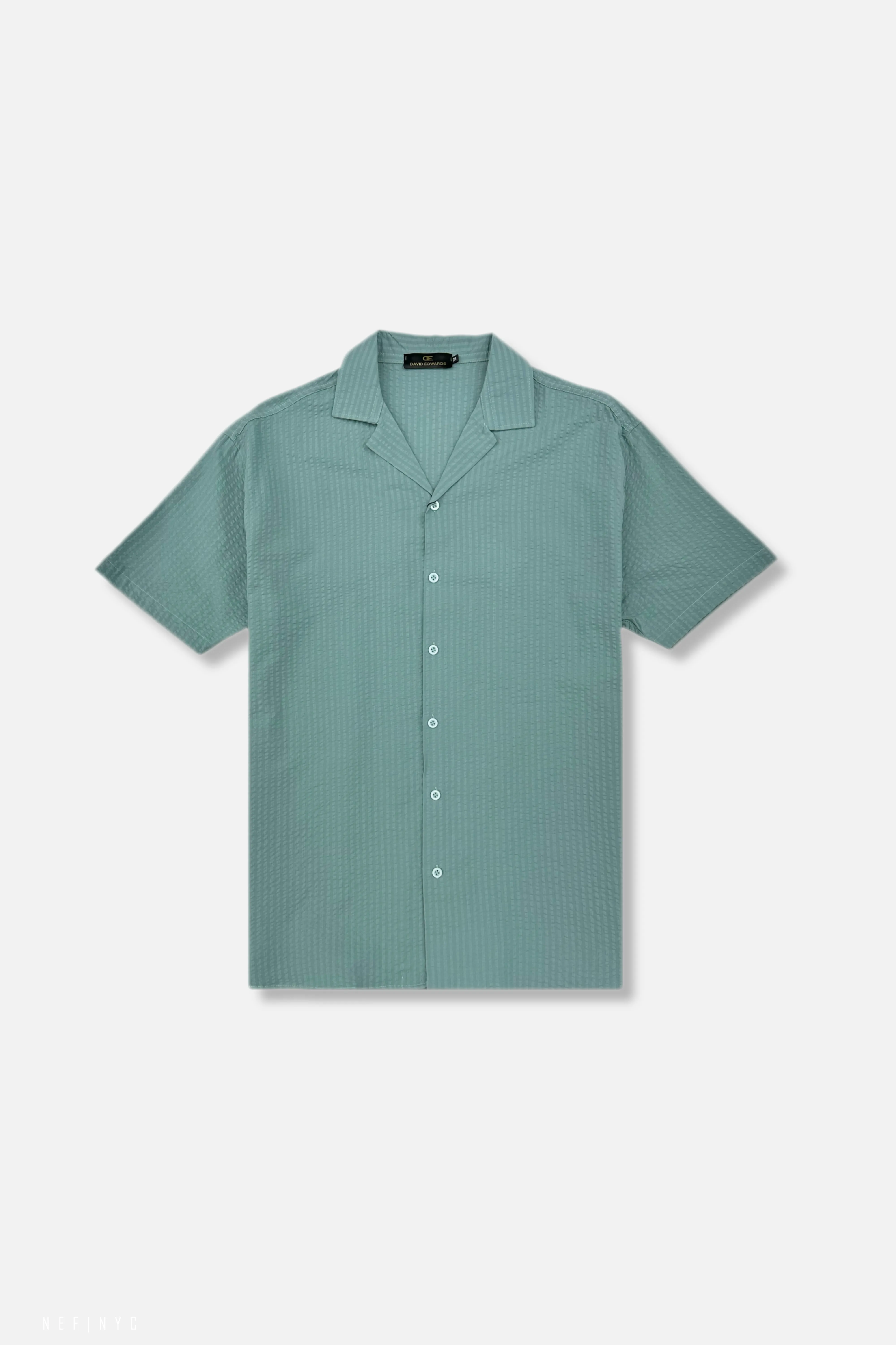 Recycled Fit Mesh Glow Darnold Seersucker Revere Collar Shirt