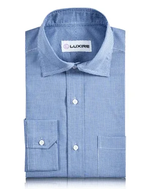 Blue Micro Gingham Checks Shirt New Yorker AllDayComfort