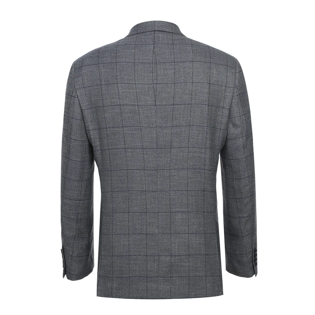 Alessandro Vitello by Renoir Slim Fit Blazer Gray 294-20 Moisture Wicking Inner Expandable Side Gussets