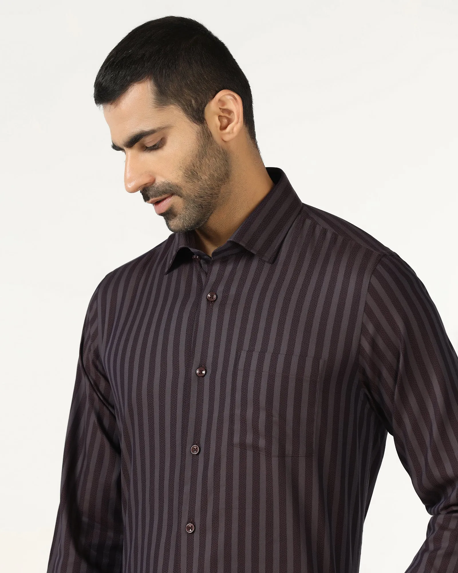 gender-neutral Rust Stripe Shirt - Refute