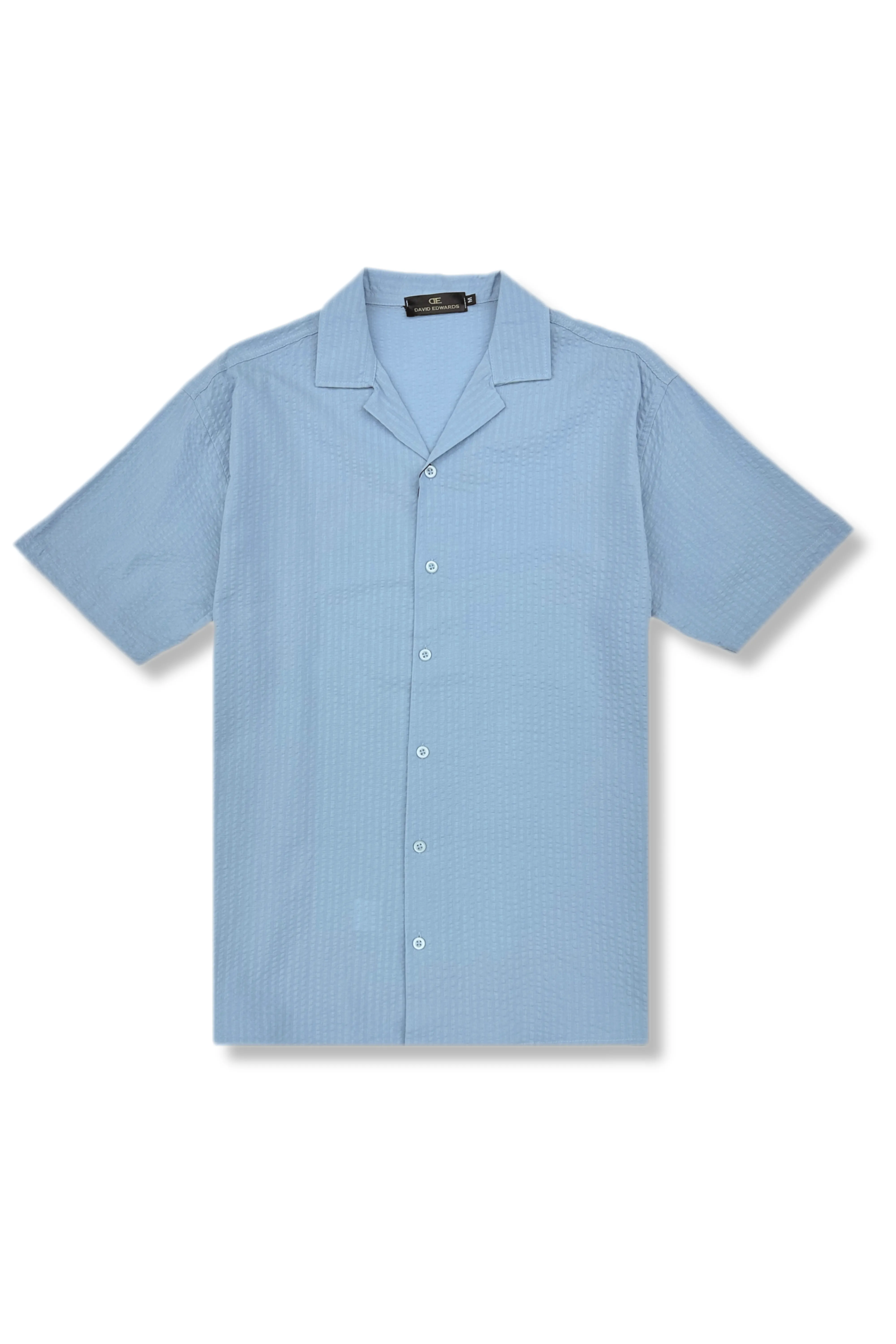 Darnold Seersucker Revere Collar Shirt Casual Wear