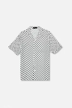 AntiSnag Threading Dart Tropical Resort Revere Collar Shirt