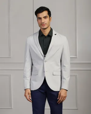 Rugged Outdoor Optimized Tech Use TechPro Formal Light Grey Textured Blazer - Maspar