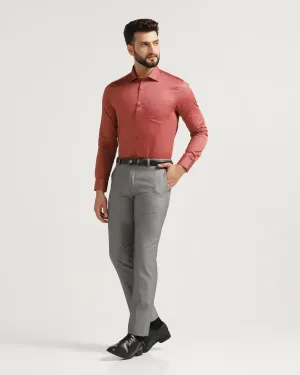 Slim fit B-91 Formal Grey Textured Trouser - Hoop Utility Style Flex Foam Inserts