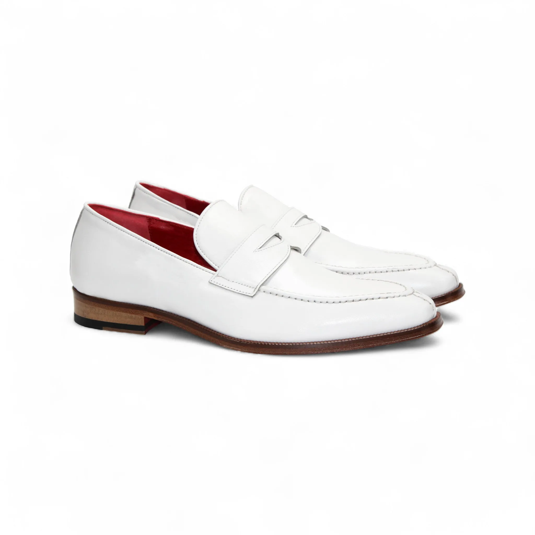 Black Edge Action Fast Emilio Franco "Oliviero" White Shoes