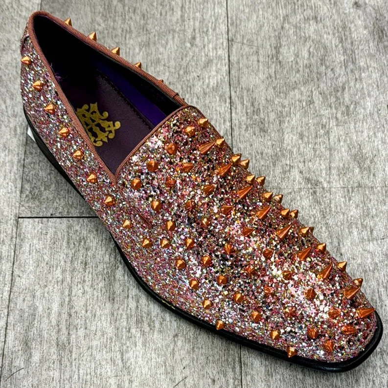 Exclusive Formal Dress Shoe Orange / Silver 6788 Light Core