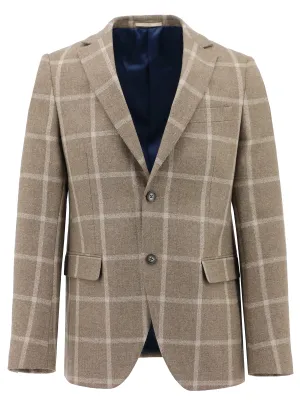 Modular Design Melrose Beige Checked Sports Jacket