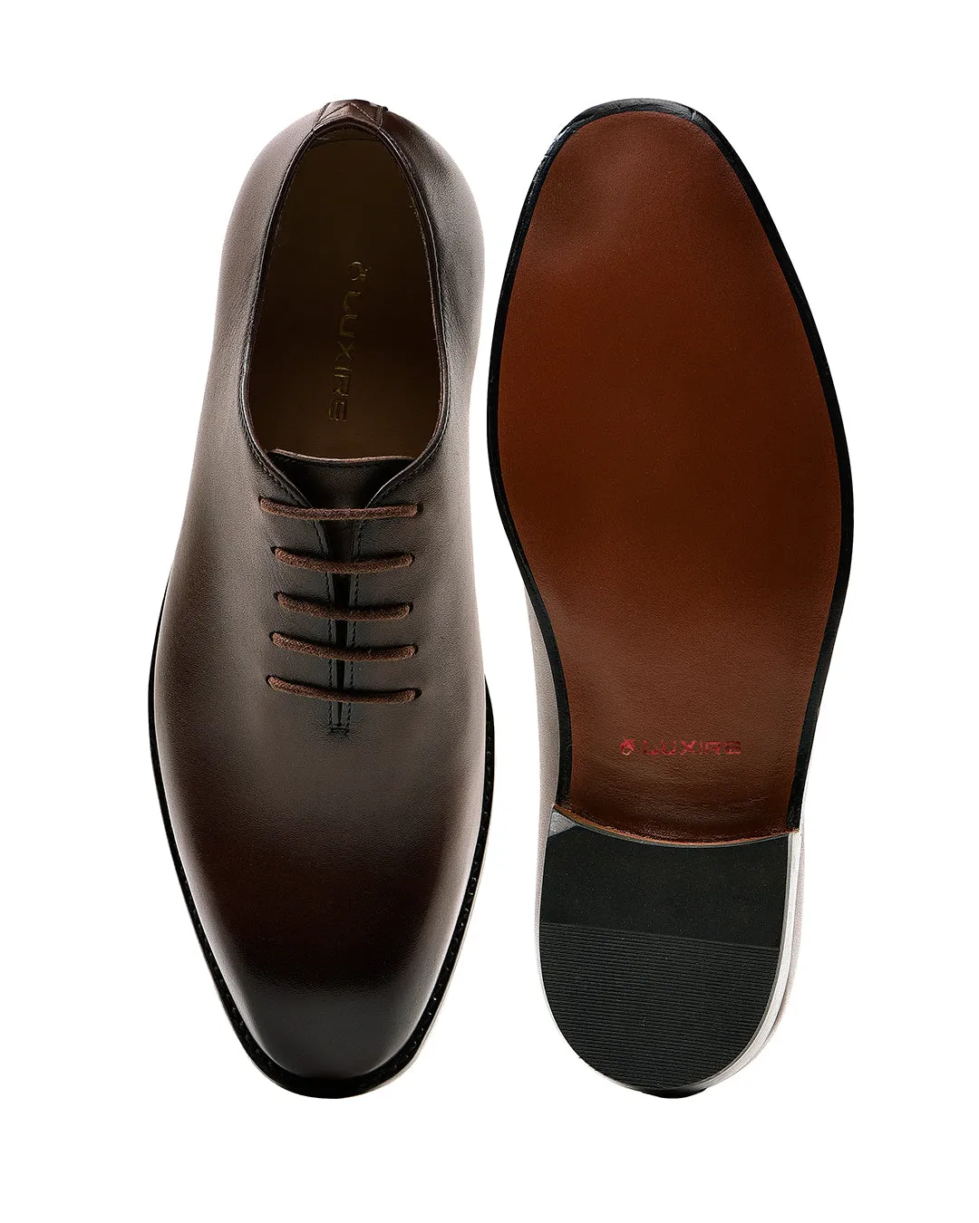 Wholecut Oxfords Brown Patina Smooth Inner Seams High Rebound Midsole