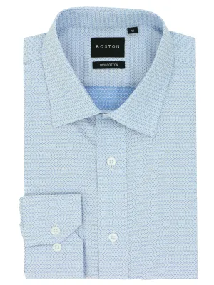 Mountain Retreat Affordable Luxury Liberty Business Blue Printed Shirt