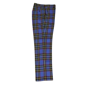 Tough Build Plaid Royal Blue Yellow Black Red Pants