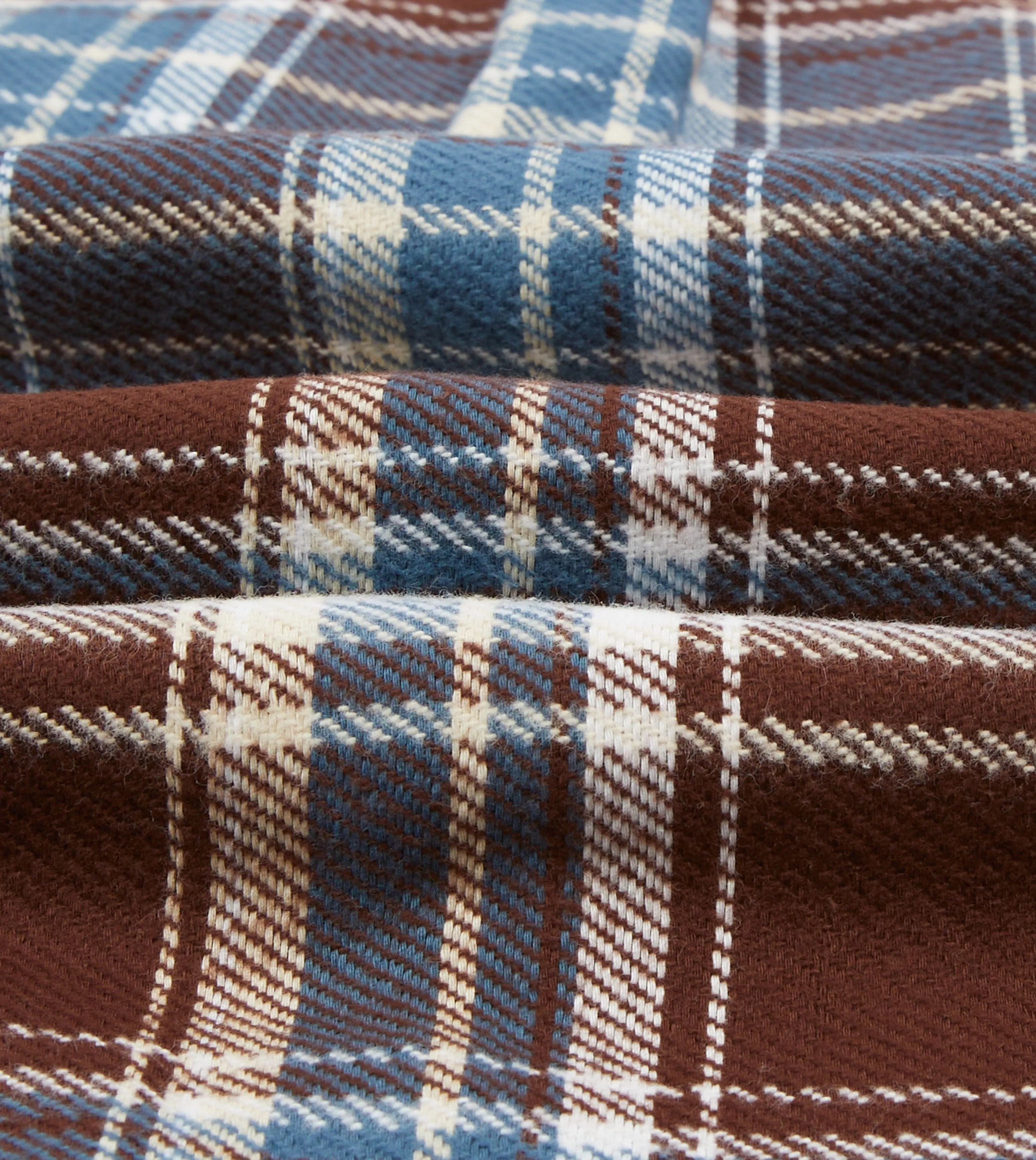 Blue Check Heavy Cotton Two-Pocket Work Shirt gender-neutral Trendy Pattern