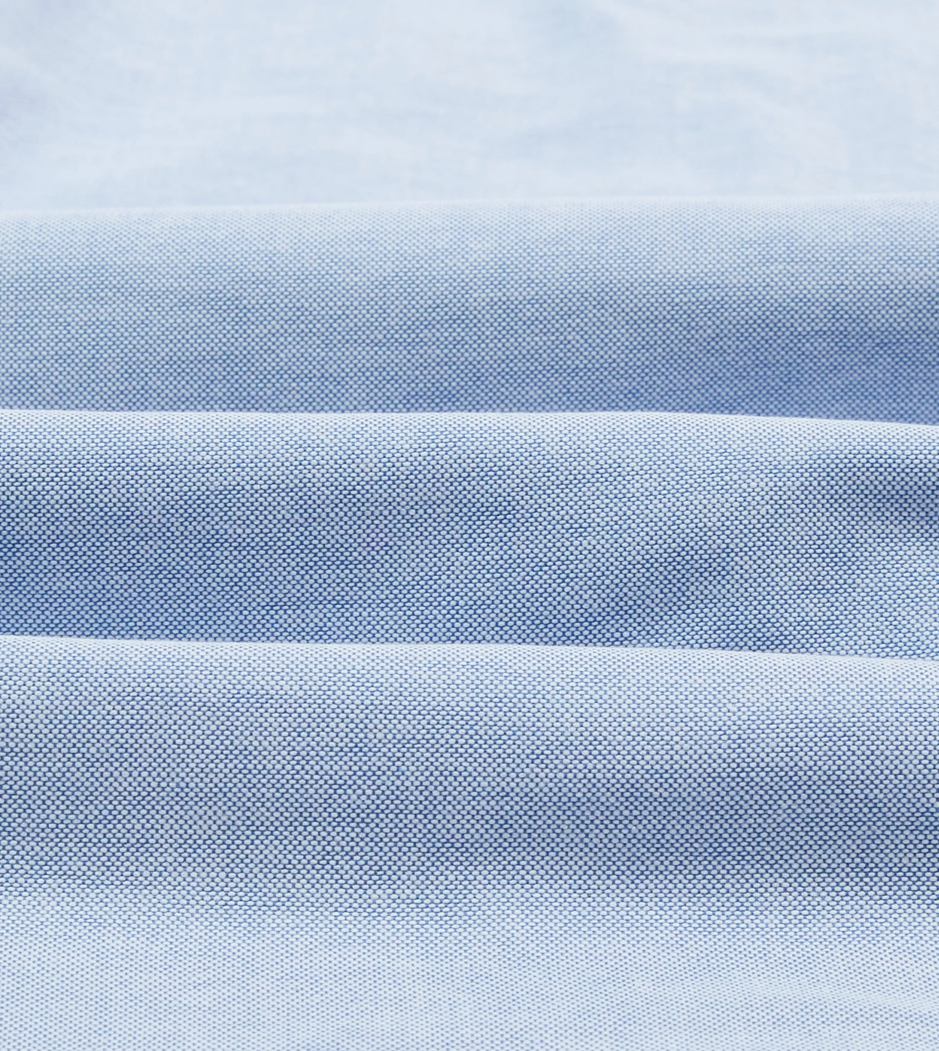 Active Wear Blue Cotton Oxford Cloth Long Point Collar Shirt