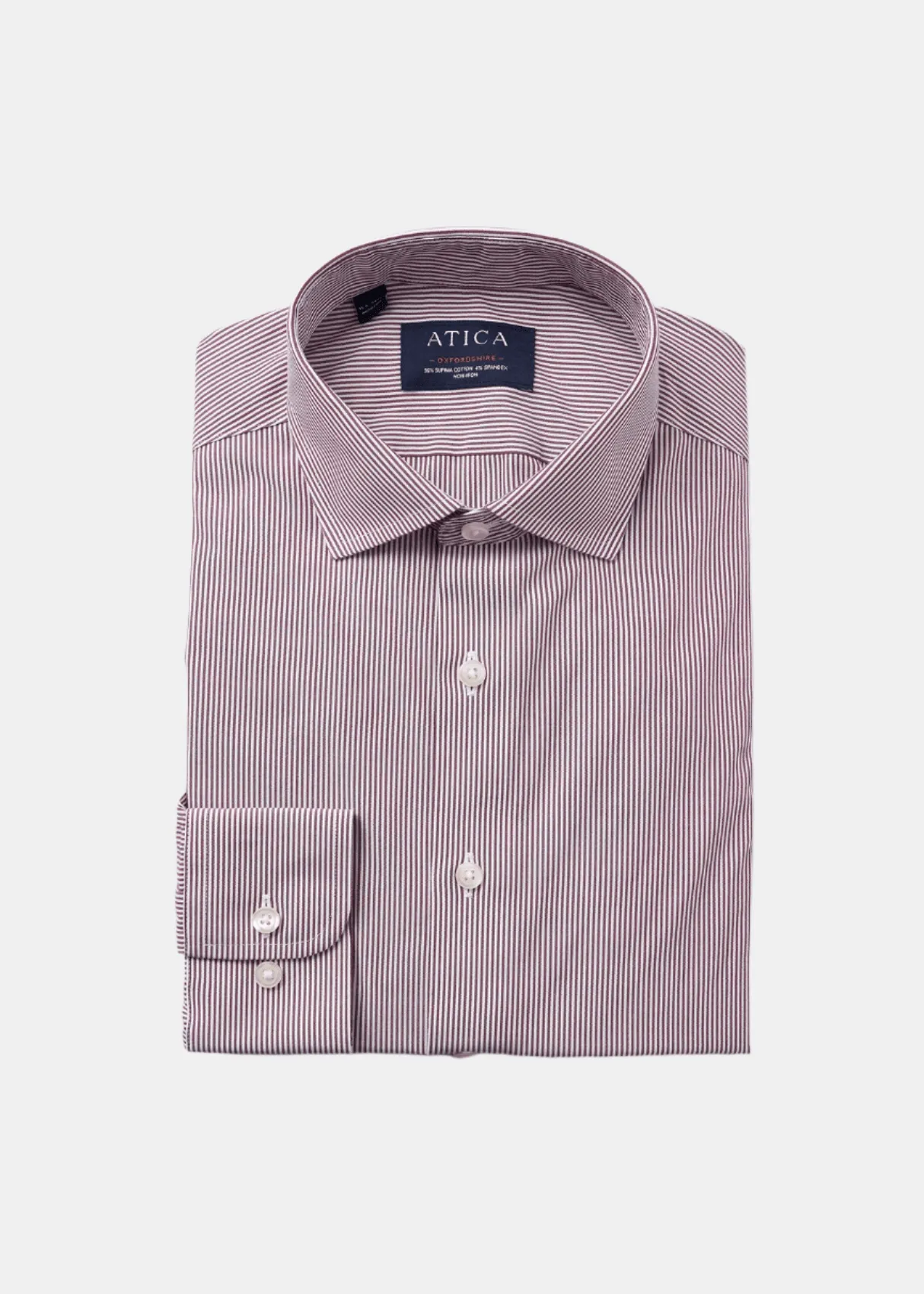 Oxfordshire Wine Stripes Shirt Modern Fit