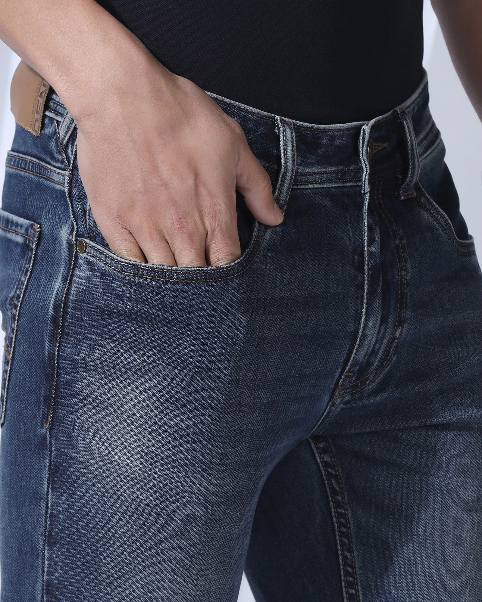 Ultrasoft Skinny Cropped Fiji Fit Indigo Jeans - Tom Active Wear