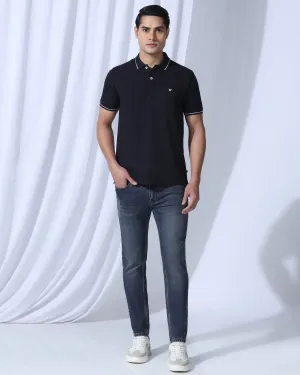 Ultrasoft Skinny Cropped Fiji Fit Indigo Jeans - Tom Straight Leg Design Sleek Option