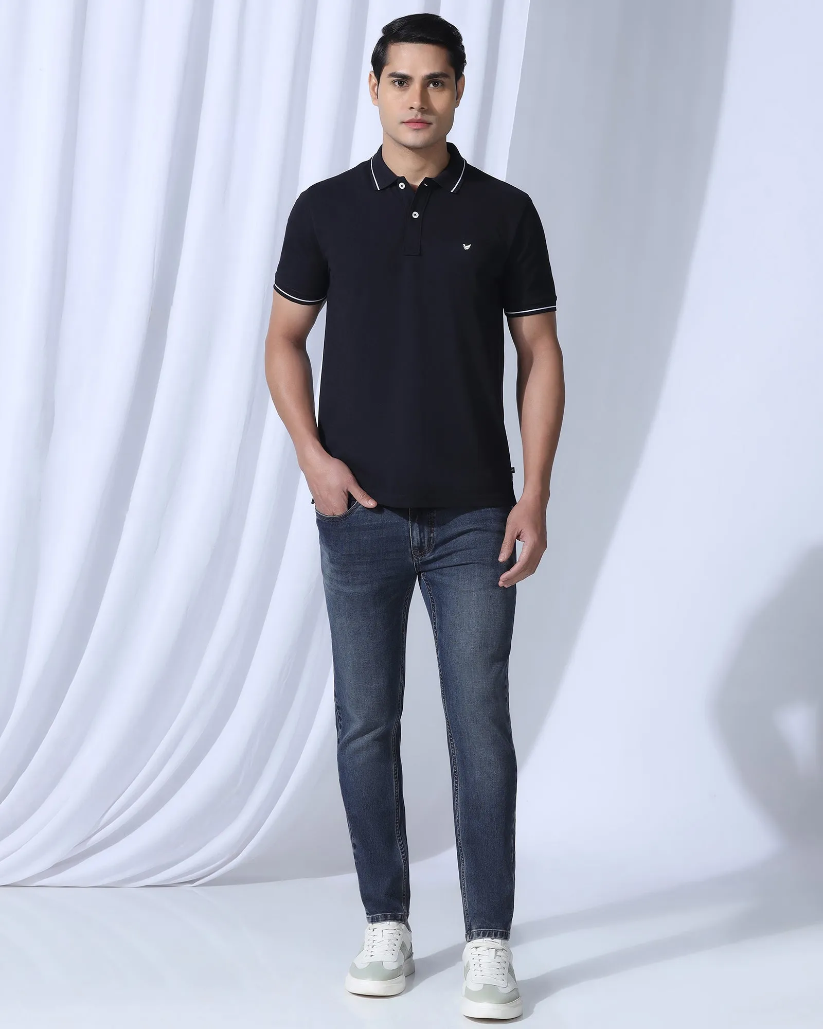 Ultrasoft Skinny Cropped Fiji Fit Indigo Jeans - Tom Straight Leg Design Sleek Option