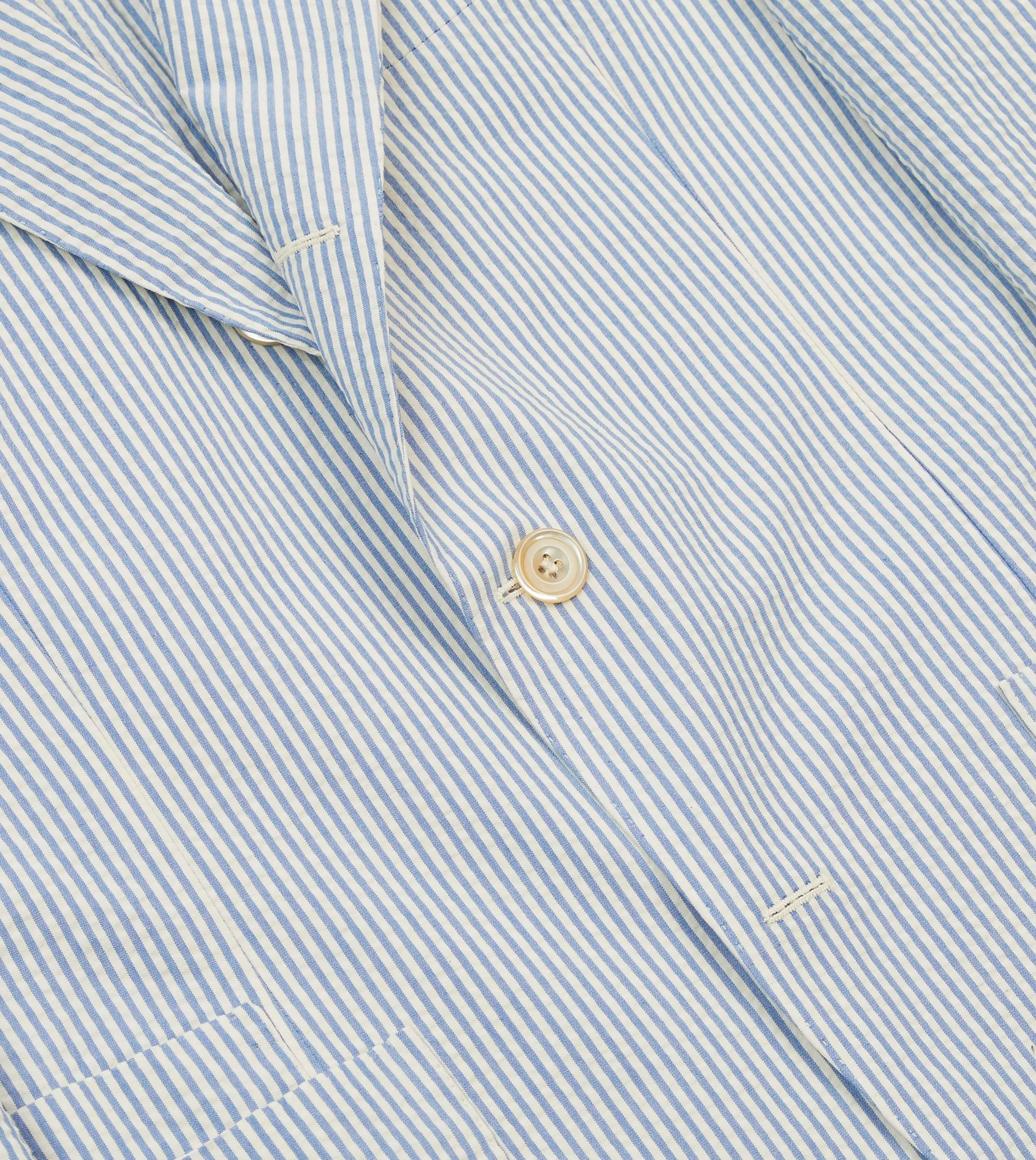 Noise Free Material Lightweight Waterproof Jacket Seersucker Cotton Tailored Jacket