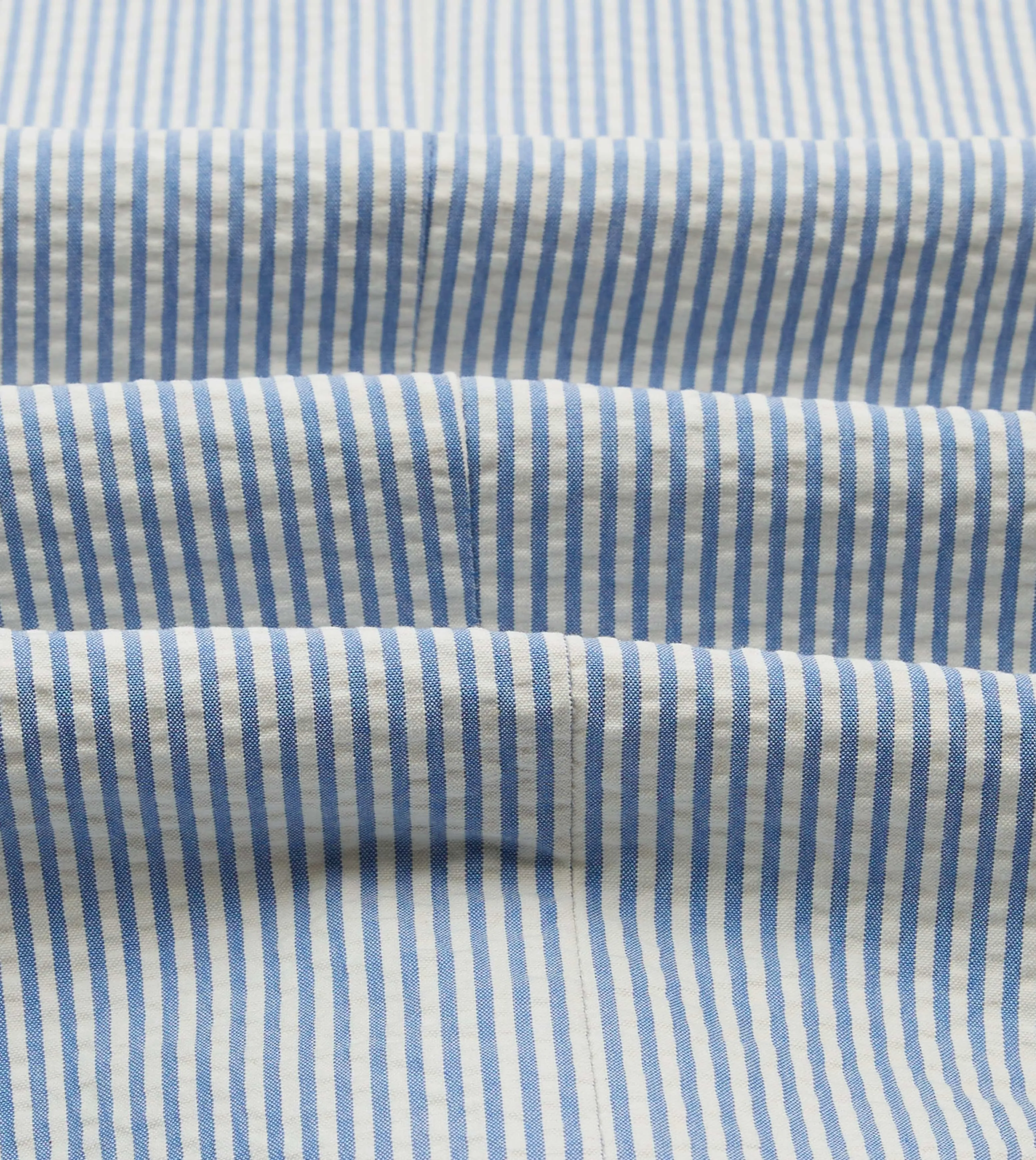 Seersucker Cotton Tailored Jacket Glow In Dark Trims