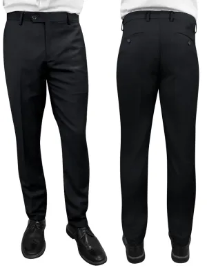 BLACK SLIM FIT DRESS PANTS Frayed hem Freedom Move