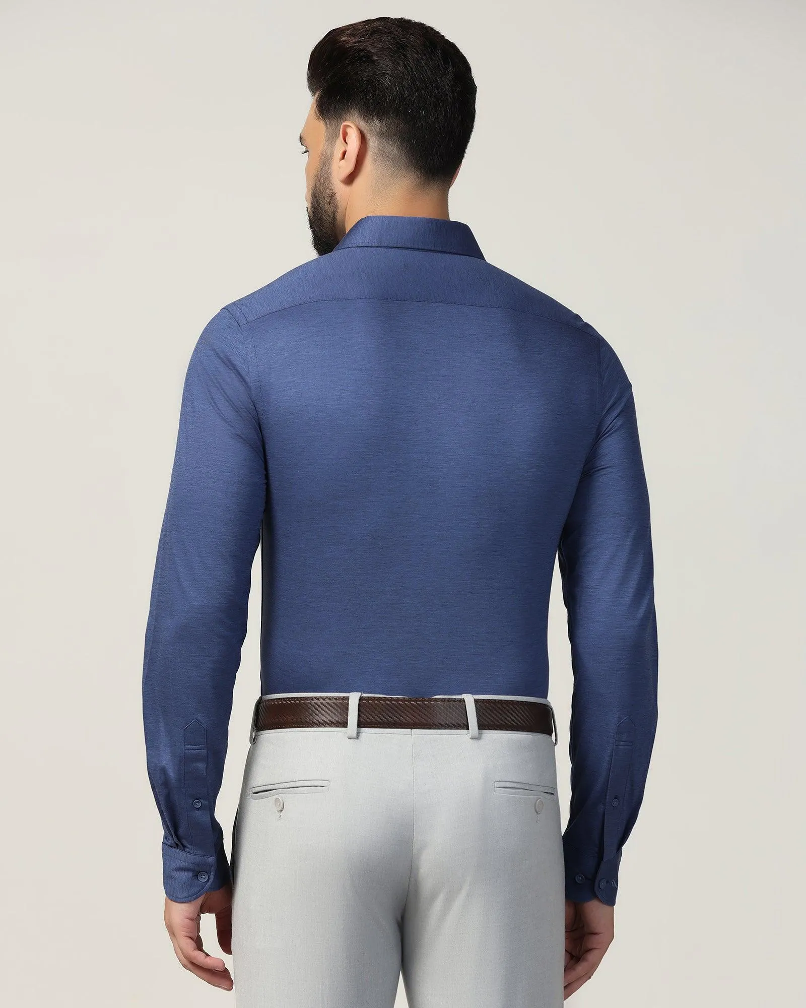 Formal Cobalt Solid Shirt - Boone Unmatched comfort