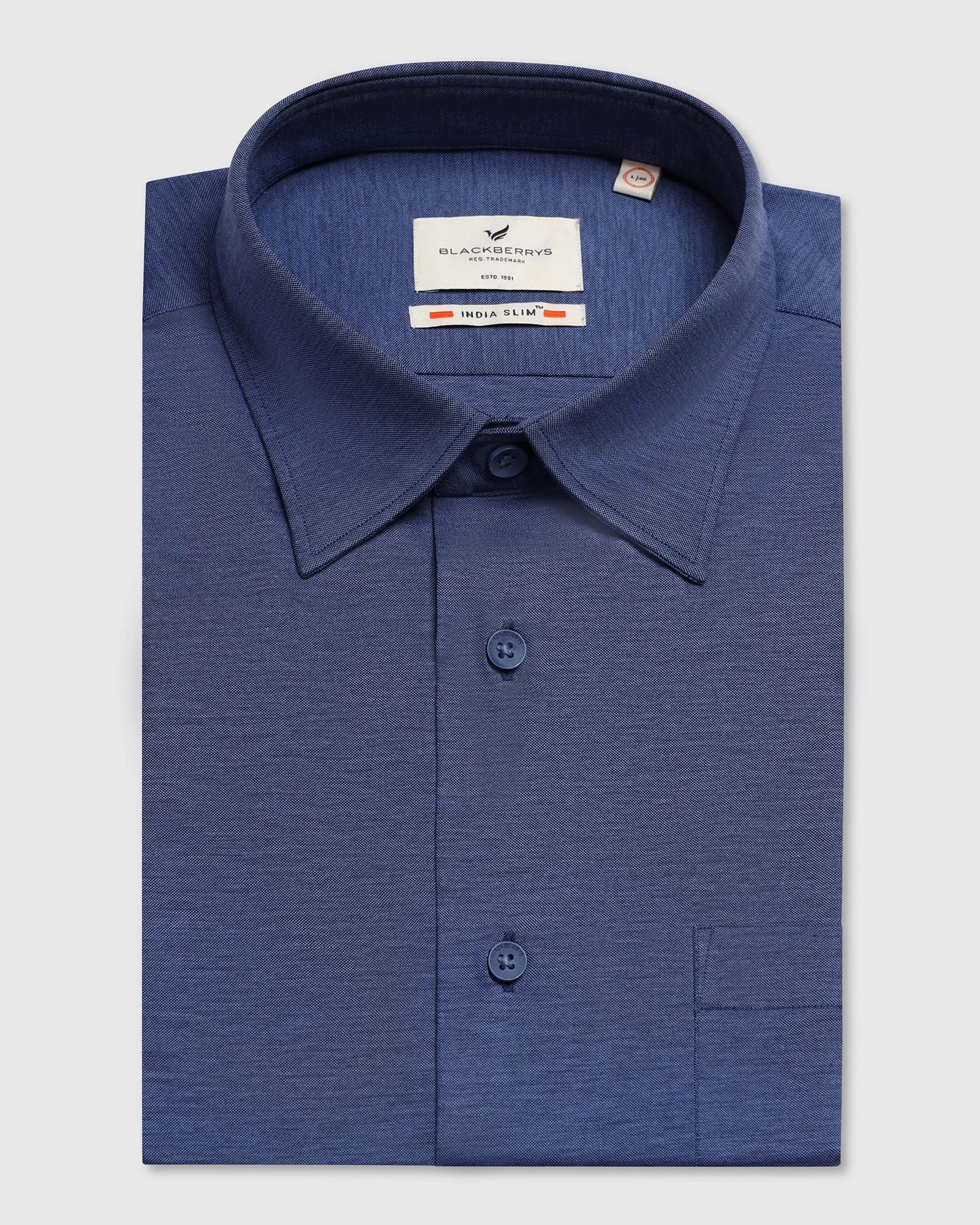 Formal Cobalt Solid Shirt - Boone Refined Aesthetic