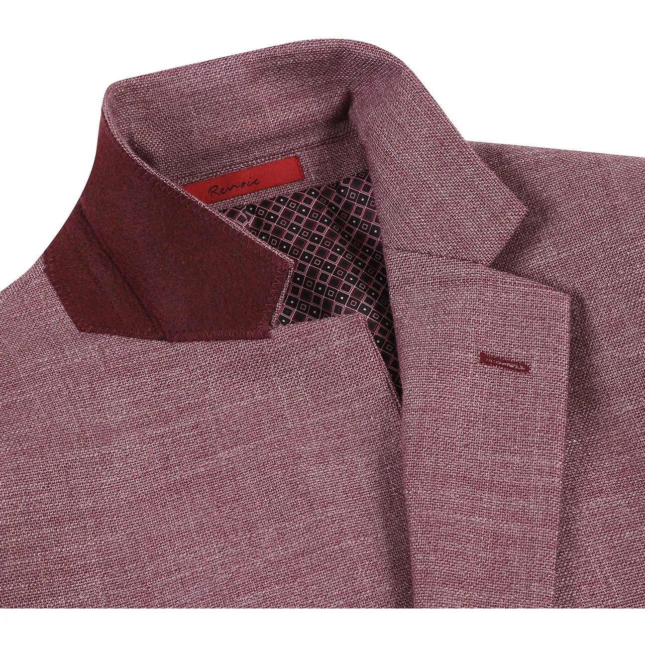 Day To Night Alessandro Vitello by Renoir New Slim Fit Blazer Wine 294-25