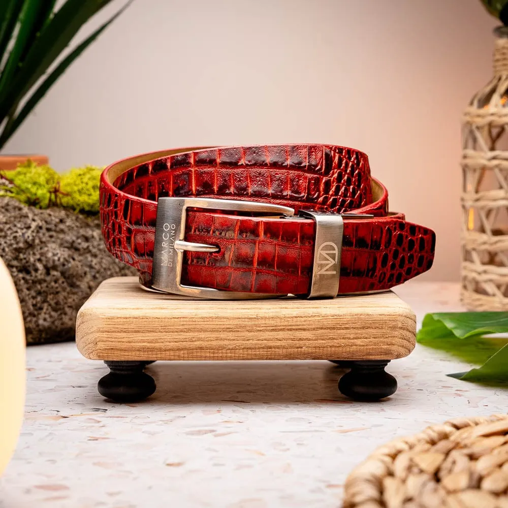 Extra Height Emilio Belt Antique Red