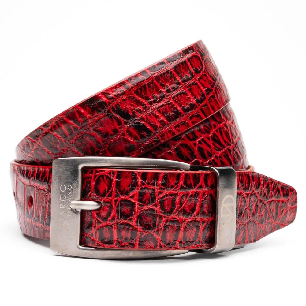 Real Work Polished Look Emilio Belt Antique Red