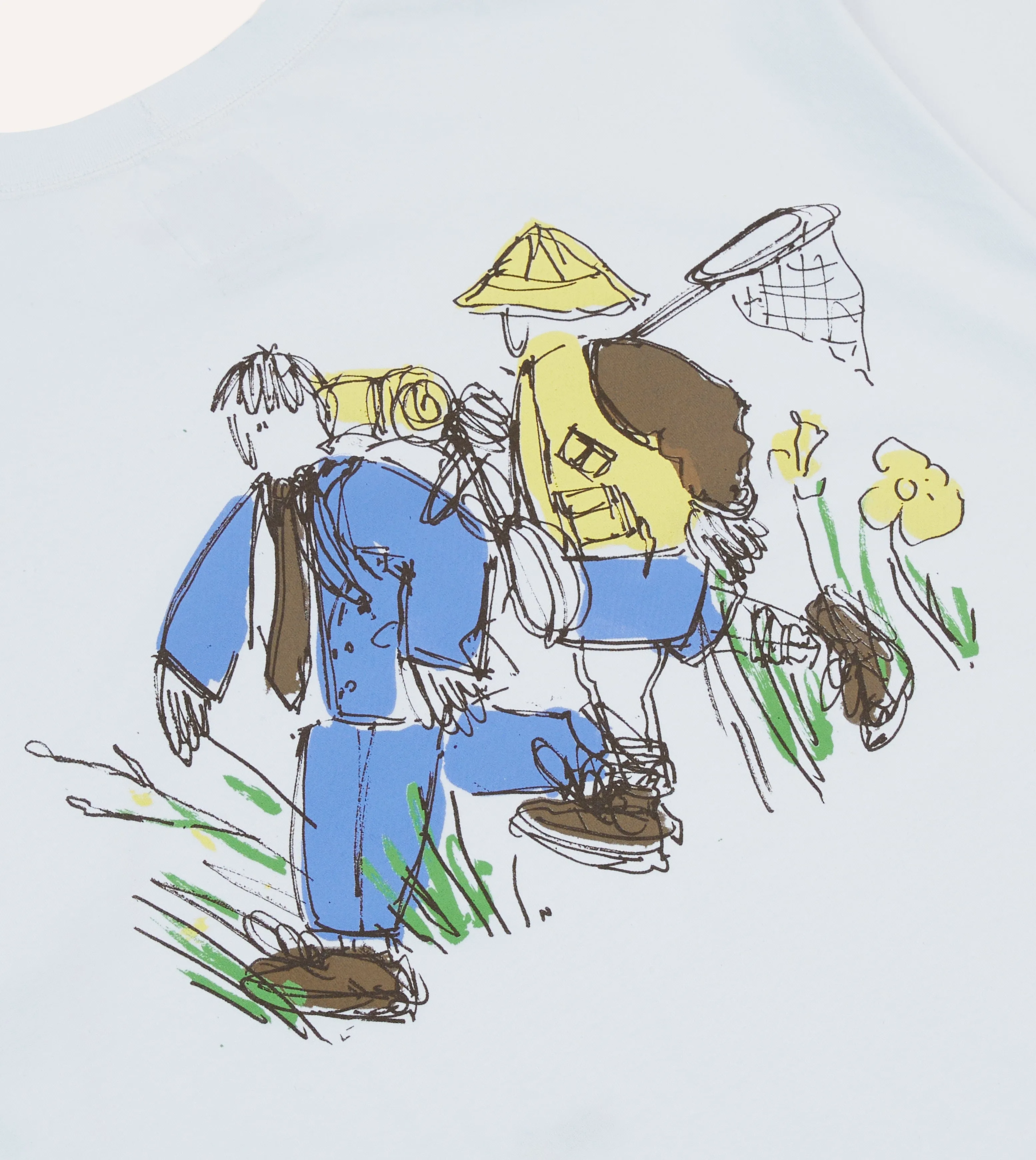 Drake??s and New Balance White Graphic T-Shirt Embroidered