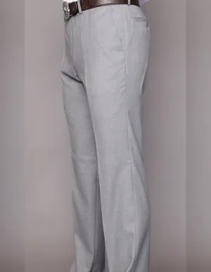 Casual Performance Comfy Design GREY MODERN FIT FLAT FRONT DRESS PANTS