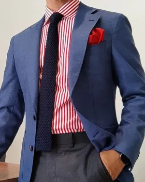 Indoor Comfort Maroon Red Stripes Shirt