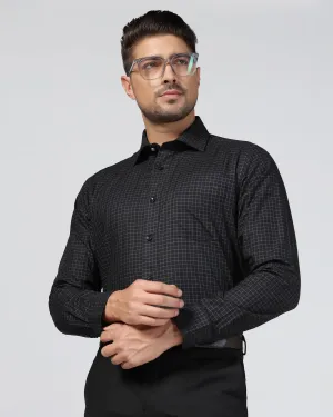 Formal Black Check Shirt - Watson Festival Outfit