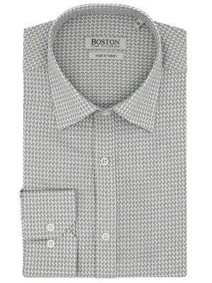 Liberty Casual Black Woven Printed Shirt Loose Comfort