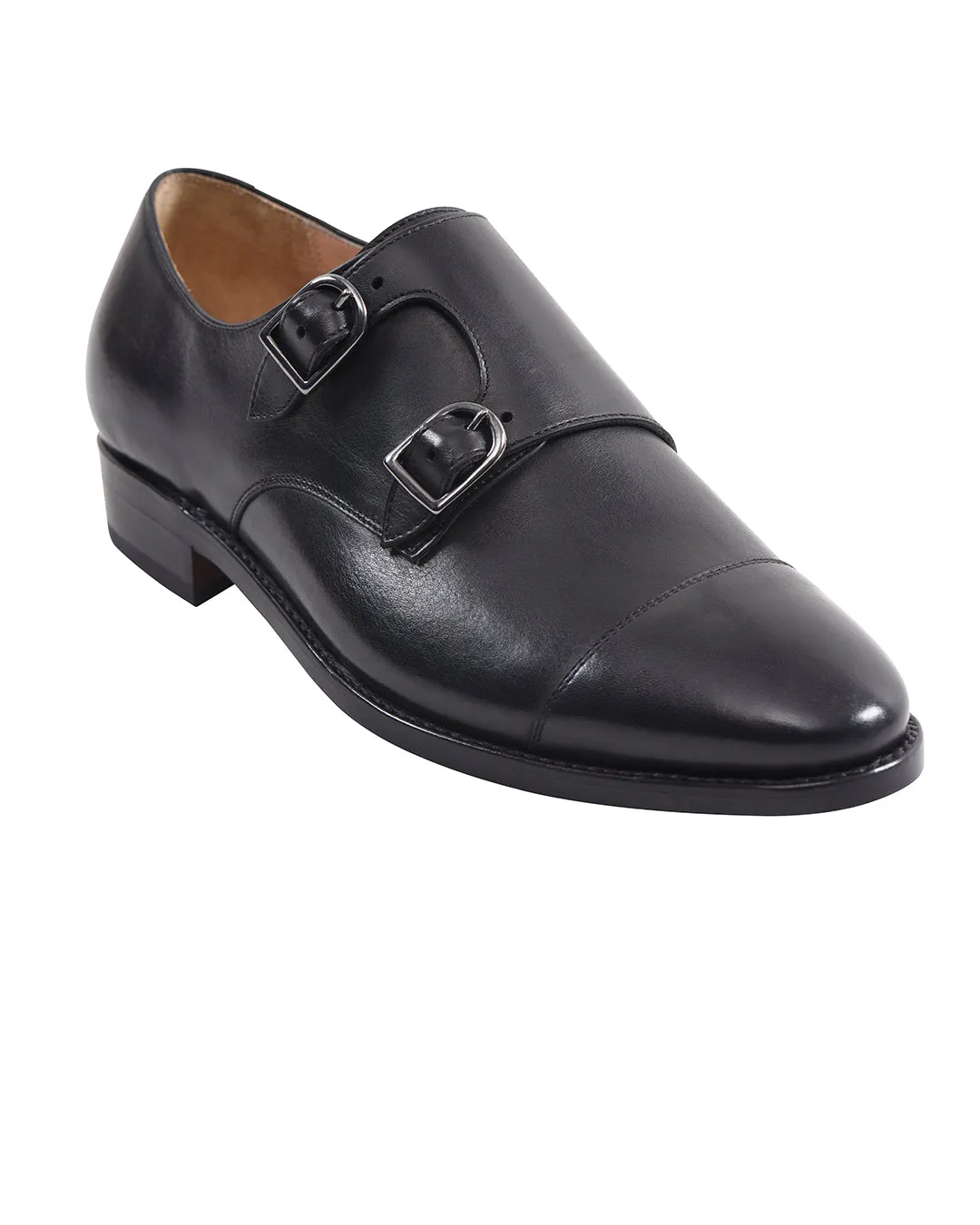 Double Monk Strap Black Shock Absorbing Midsole
