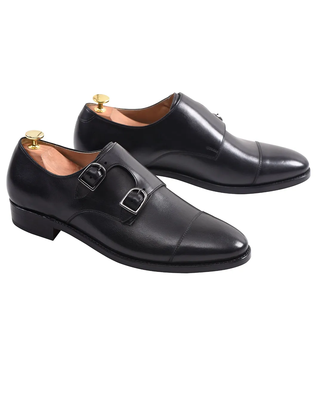 Show Stage Double Monk Strap Black