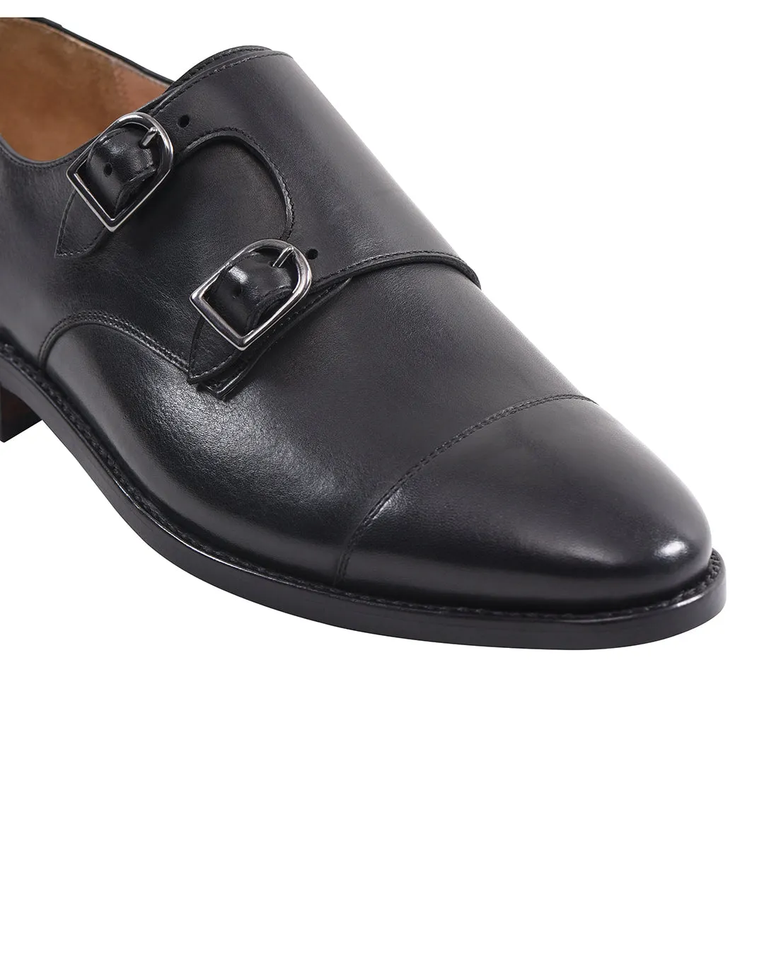 Double Monk Strap Black Breathable velcro