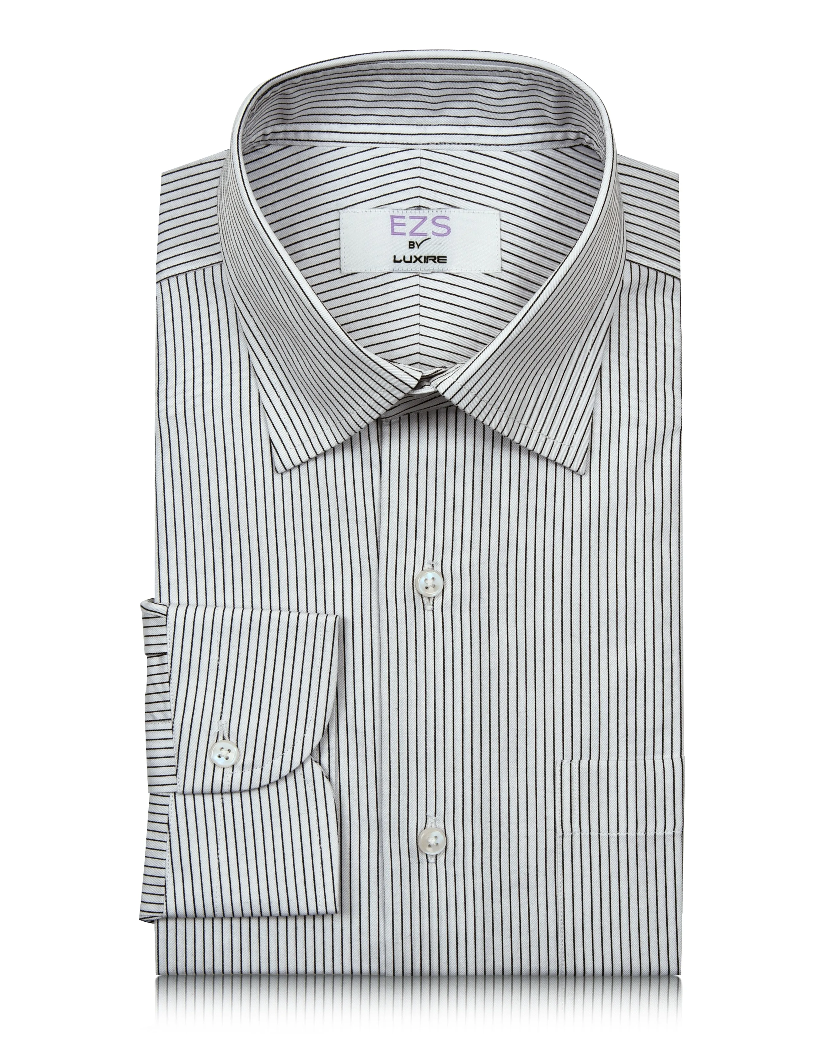 EZS Monti White & Black Pin Stripes Shirt Trendy designs