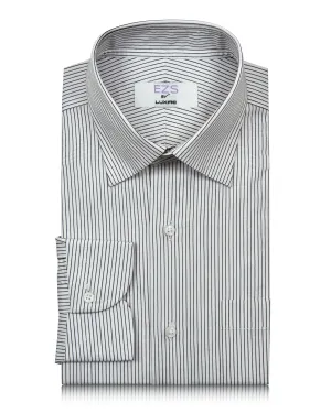EZS Monti White & Black Pin Stripes Shirt Abrasion resistant