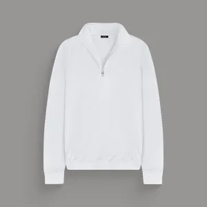 Cumulus Quarter Zip - White QuickDryDesign