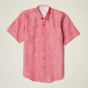 SnagFree Surface Hero Fit Inserch SS Linen Shirt SS717-00143 Raspberry