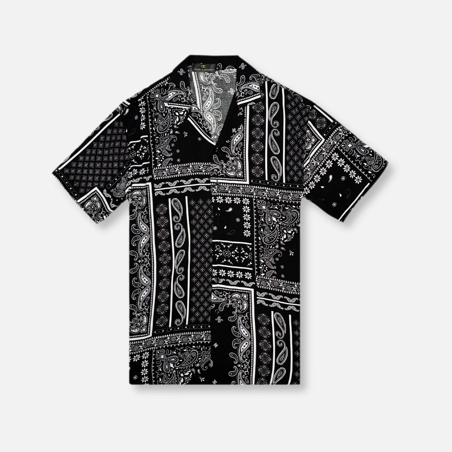 MatteFinishTexture City Casual Damer Bandana Revere Collar Shirt