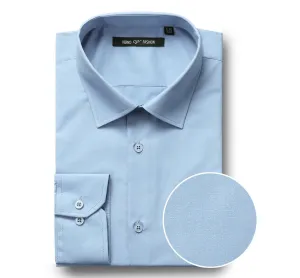 Perfect Fit Casual Friday VERNO Sky Blue Classic/Regular Fit Long Sleeve Spread Collar Dress Shirt TC646