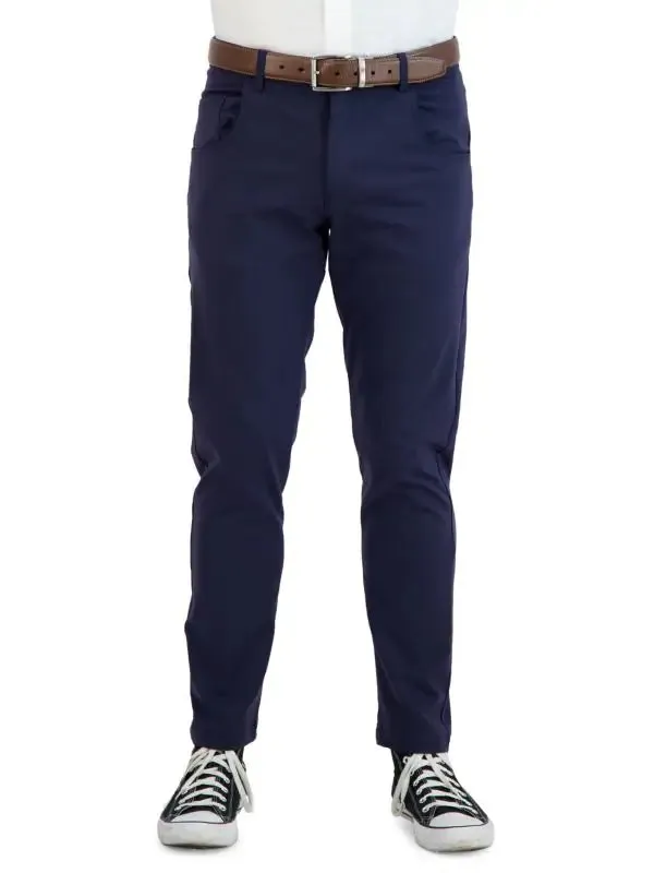 LightweightDesign Levinas Navy Performance Tech Stretch Pants