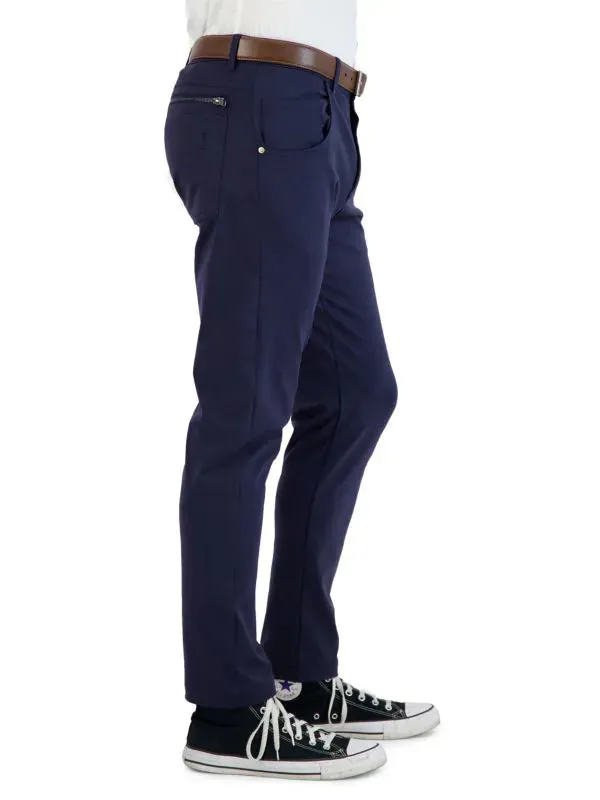 Odor Control Tech Levinas Navy Performance Tech Stretch Pants