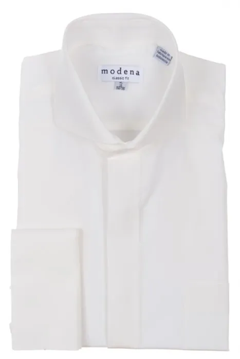 Modena Classic Fit French Cuff M300CA0F Egg Shell Moisture wicking Multi Pocket Design