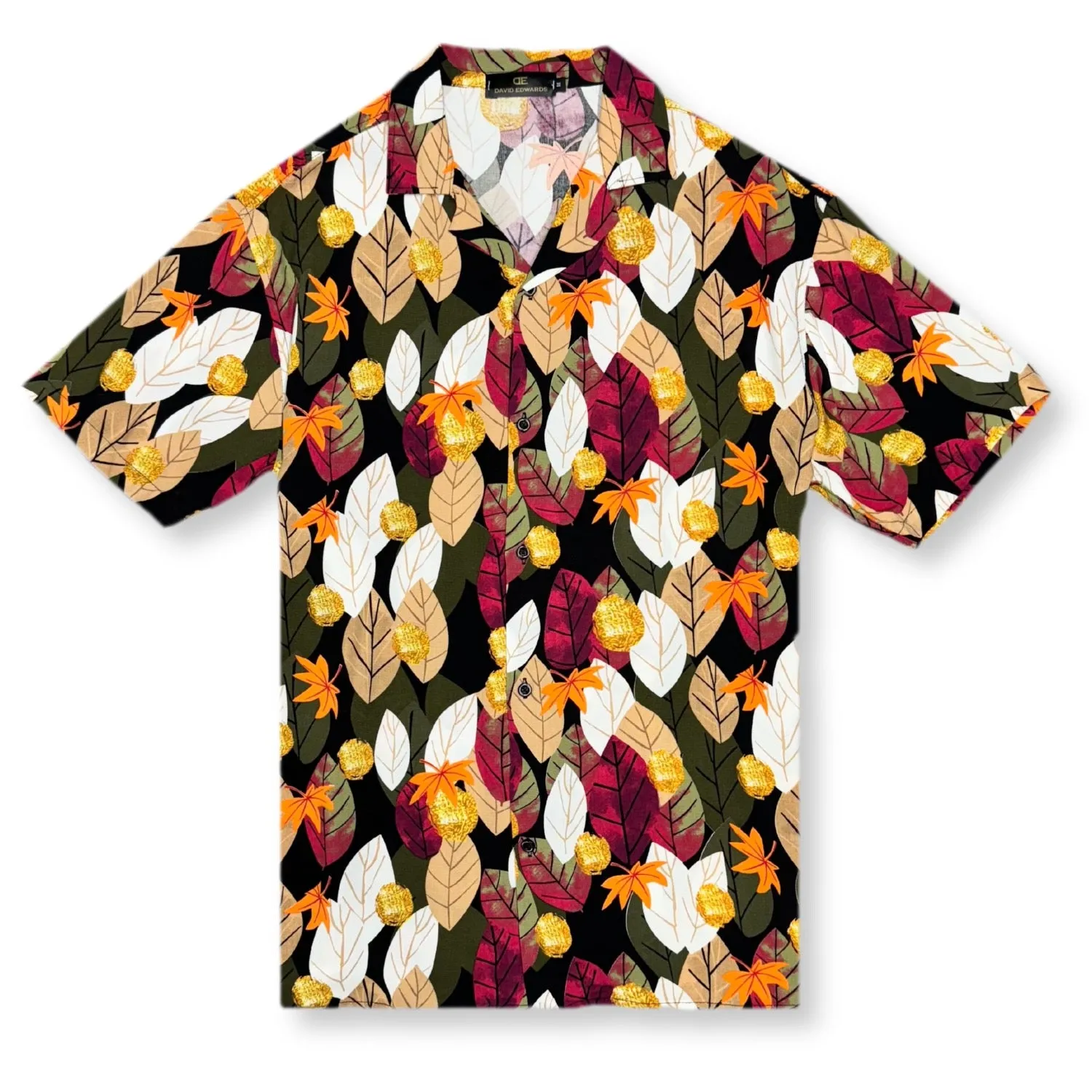 Deason Leafy Revere Collar Shirt Antibacterial lining