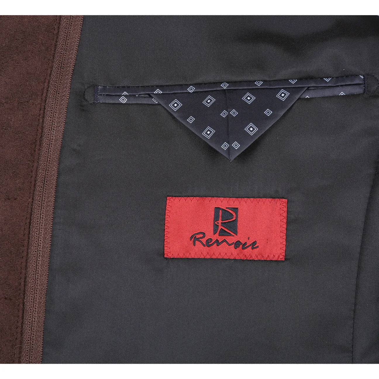 Refined Casual Alessandro Vitello by Renoir Classic Fit Bib Gray Blue Blazer 294-33